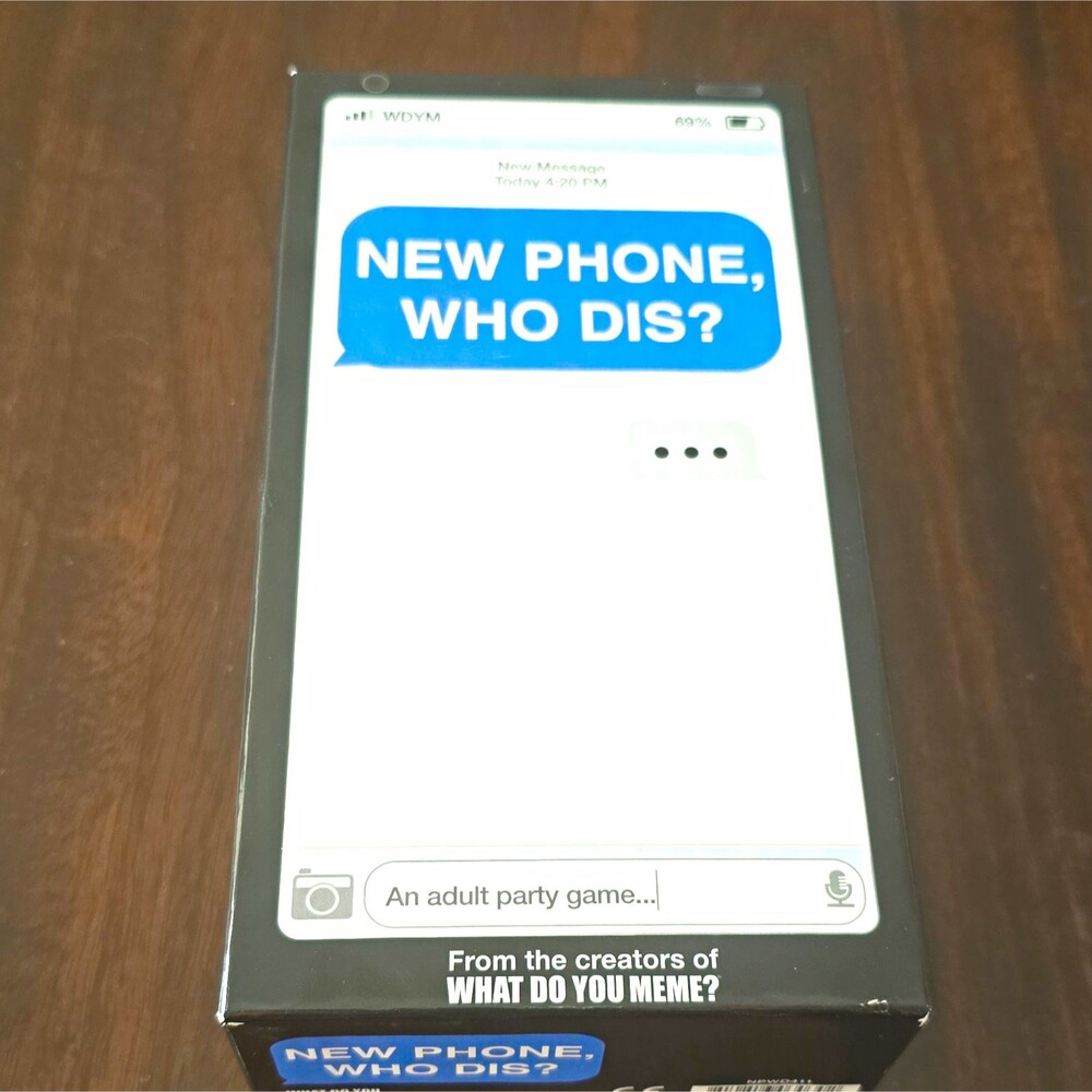 What Do You Meme? New Phone, Who Dis? Humor Party Card Game 3+ 17+